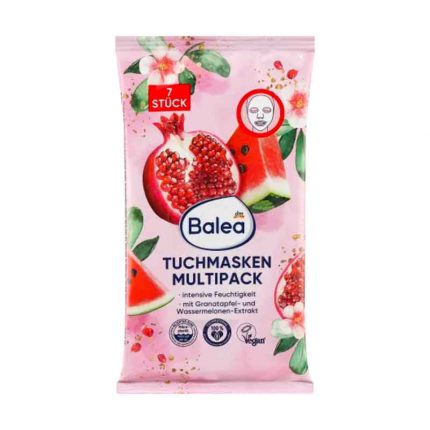 ماسك الوجه بخلاصة الرمان والبطيخ Tuchmasken Multipack Granatapfel-Wassermelone