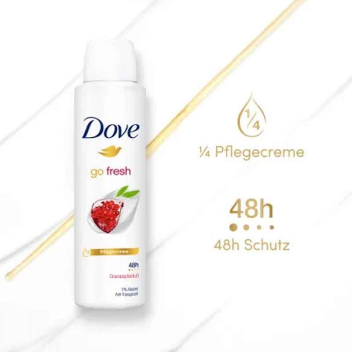بخاخ مزيل العرق جو فريش بالرمان والليمون، 150 مل. Antitranspirant Deospray Go Fresh Granatapfel & Zitronenverbene, 150 ml