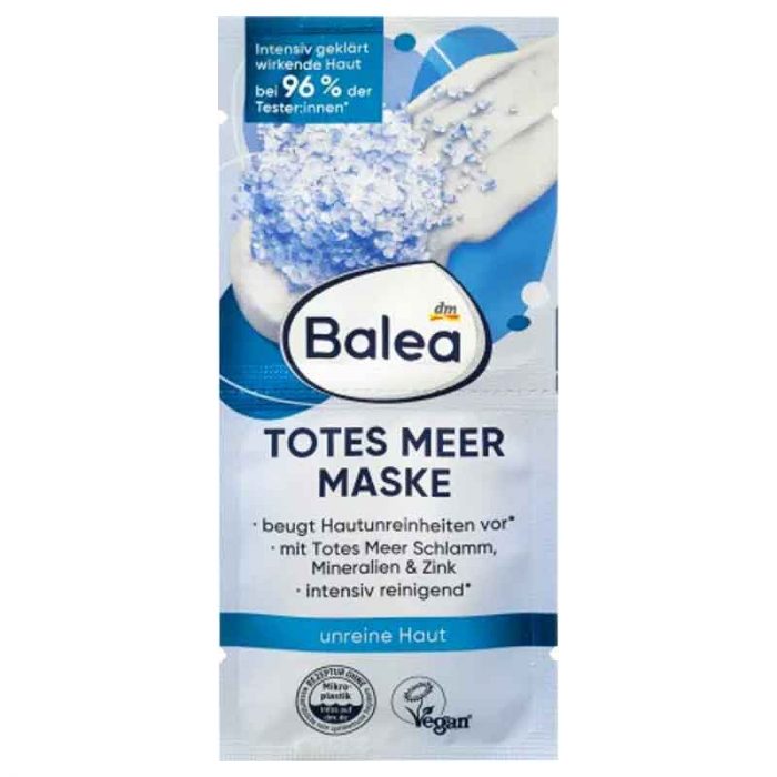 ماسك الوجه بطين البحر الميت والمعادن والزنك Gesichtsmaske Totes Meer