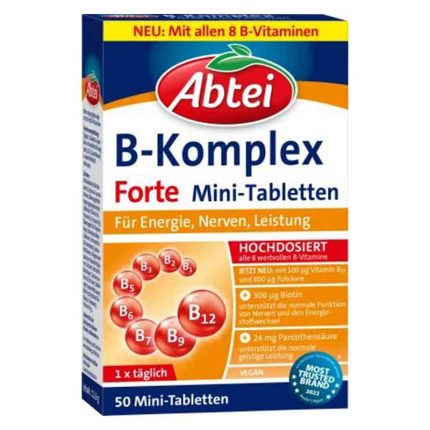 أقراص فيتامين ب المركب 50 حبة، 11.6 جرام Abtei