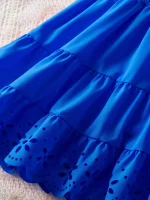 فستان Sweet Girl ذو حافة مكشكشة ورقبة مربعة