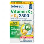 فيتامين ك2 + د3 أقراص 30 حبة Vitamin K2 + D3 Tetesept