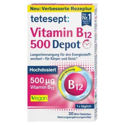 فيتامين ب12 ديبوت 500 ميكروجرام  Vitamin B12 Depot 500µg Tetesept
